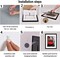 Black Picture Frame Set of 9, Square Photo Frame with Mat Display Pictures 8x8 or 12x12 Without Mat, PVC Glass, for Wall Home Office Decor (9pk, Black)